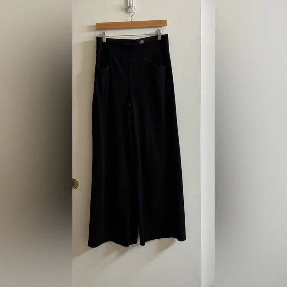 HALARA Wide Leg Black Pull-On Pants - Picture 1 of 2